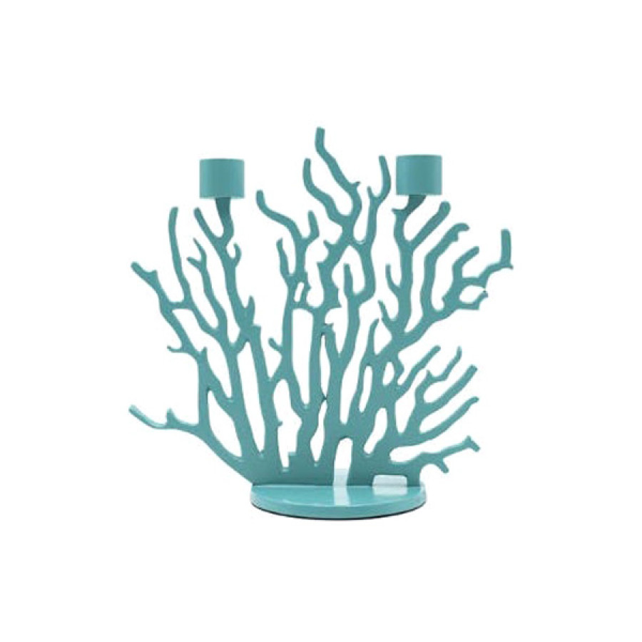 Driade Tenochtitlan Mini Candleholder - Aqua Green