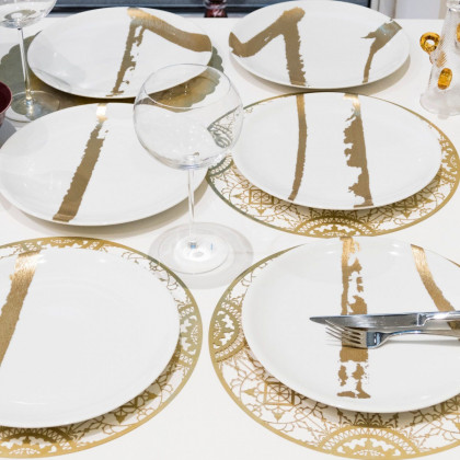 Driade The White Snow Moi I Serving Plate - Beige/Oro