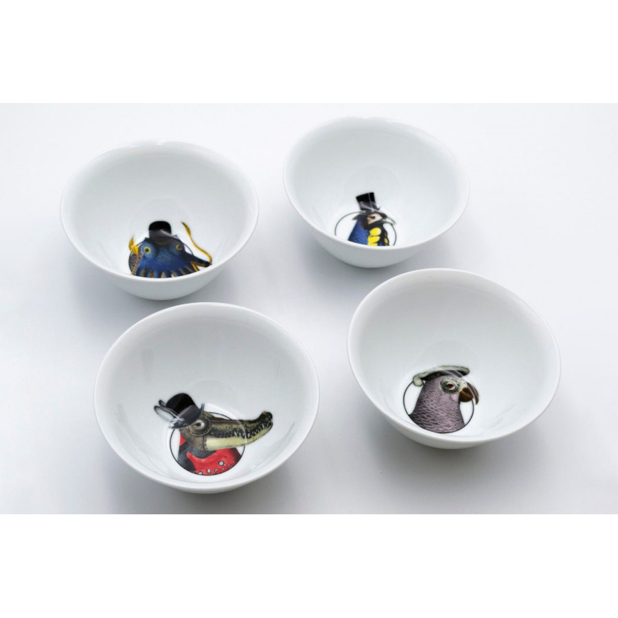 Driade The White Snow Bestiario Della Tavola Bowl Set - Multi-Color