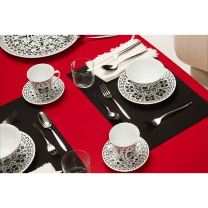 Driade The White Snow Once Upon A Plate Serving Plate - Bianco/Nero