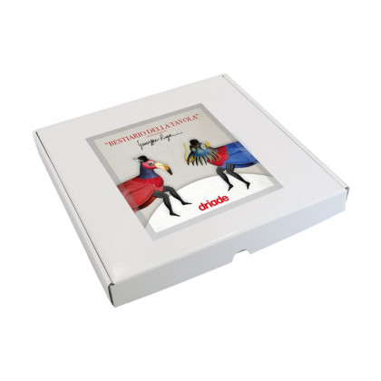 Driade The White Snow Bestiario Della Tavola Serving Plate - White/Red/Blue