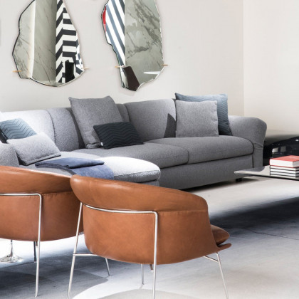 Driade - Moon Solid Armchair in Red Brick