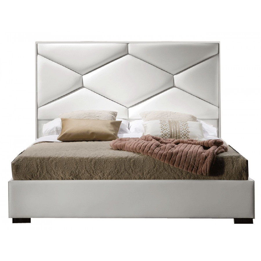 Dupen - Martina Bed Lux with Storage White