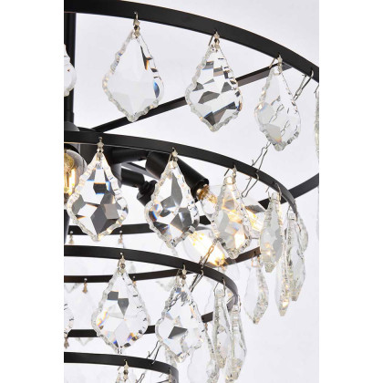 Elegant Pendant Light - Black, L 20" (1101D20BK)