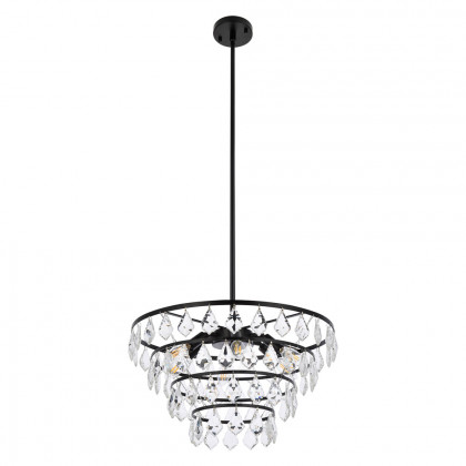 Elegant Pendant Light - Black, L 20" (1101D20BK)