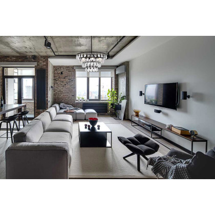 Elegant Pendant Light - Black, L 20" (1101D20BK)
