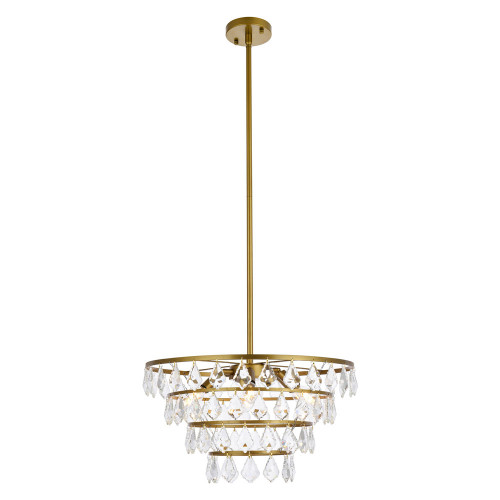 Elegant Pendant Light - Brass, L 20" (1101D20BR)