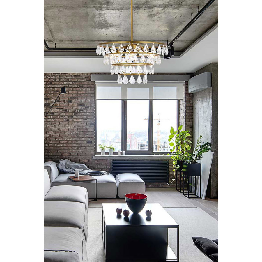 Elegant Pendant Light - Brass, L 20" (1101D20BR)