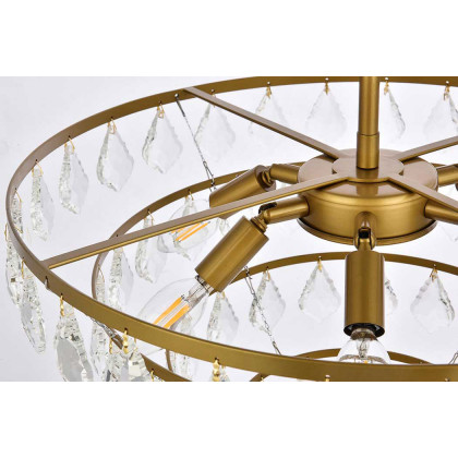 Elegant Pendant Light - Brass, L 20" (1101D20BR)