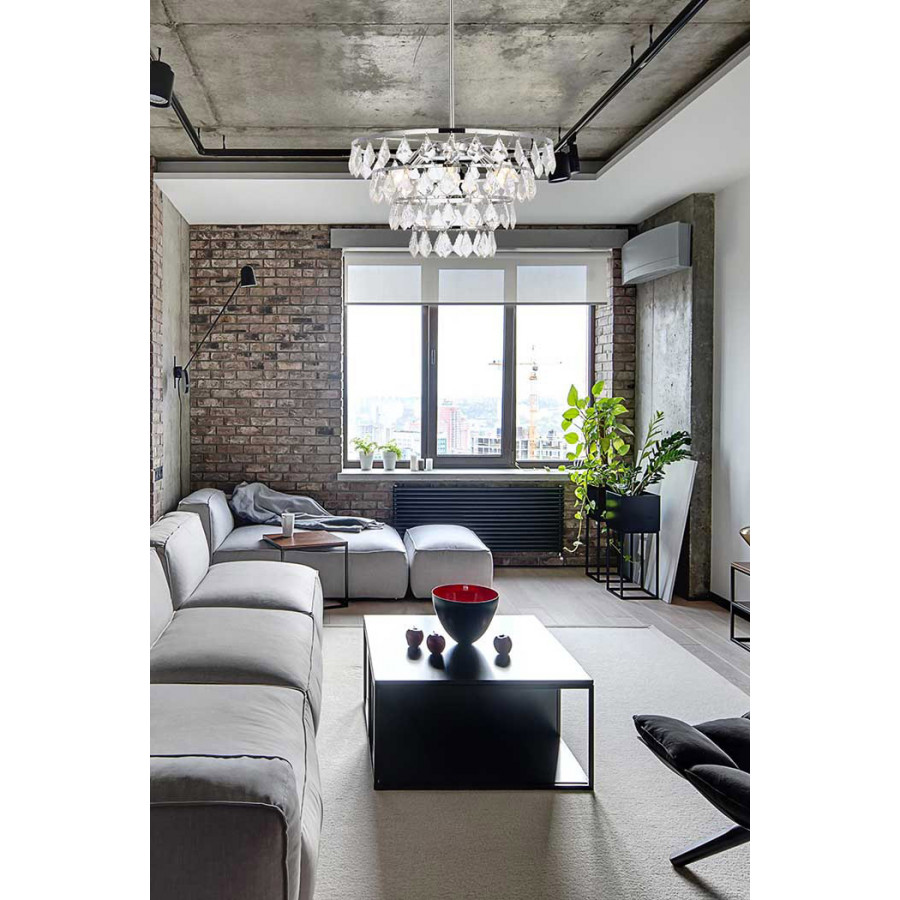 Elegant Pendant Light - Chrome, L 20" (1101D20C)