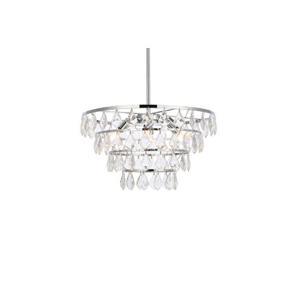 Elegant Pendant Light - Chrome, L 20" (1101D20C)