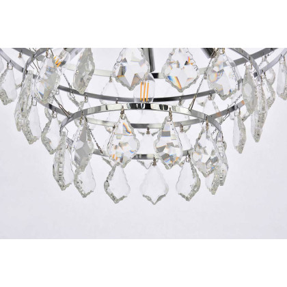 Elegant Pendant Light - Chrome, L 20" (1101D20C)
