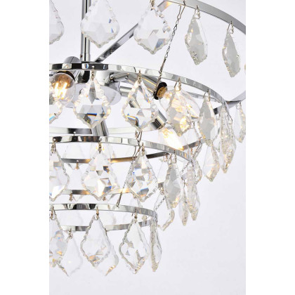 Elegant Pendant Light - Chrome, L 20" (1101D20C)