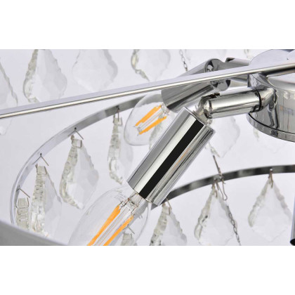 Elegant Pendant Light - Chrome, L 20" (1101D20C)