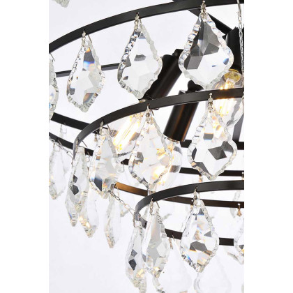 Elegant Pendant Light - Black, L 24" (1101D24BK)