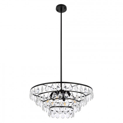Elegant Pendant Light - Black, L 24" (1101D24BK)
