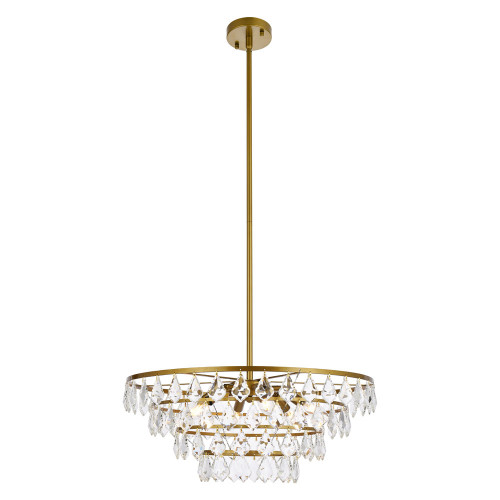 Elegant Pendant Light - Brass, L 24" (1101D24BR)