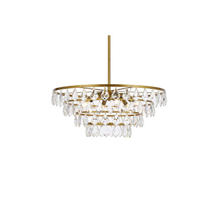 Elegant Pendant Light - Brass, L 24" (1101D24BR)