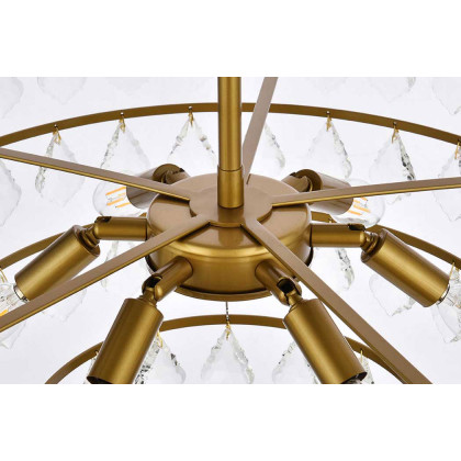 Elegant Pendant Light - Brass, L 28" (1101D28BR)