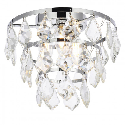 Elegant Flush Mount Light - Chrome, L 10" (1101F10C)