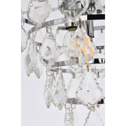 Elegant Flush Mount Light - Chrome, L 12" (1101F12C)