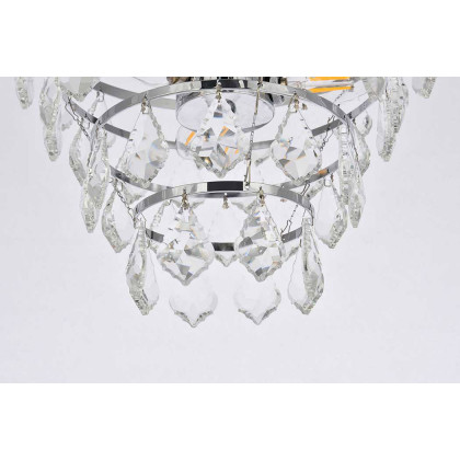 Elegant Flush Mount Light - Chrome, L 16" (1101F16C)