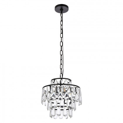 Elegant Pendant Light - Black, L 12" (1102D12BK)