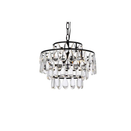 Elegant Pendant Light - Black, L 14" (1102D14BK)
