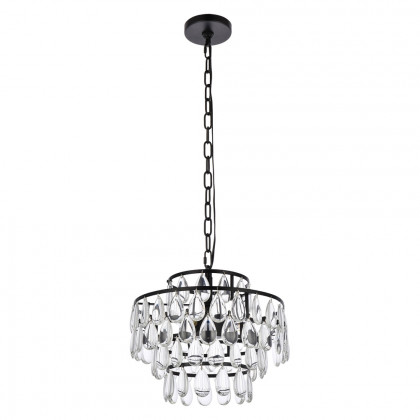 Elegant Pendant Light - Black, L 14" (1102D14BK)