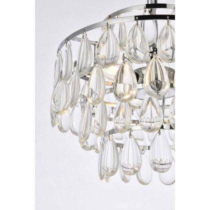 Elegant Pendant Light - Chrome, L 14" (1102D14C)