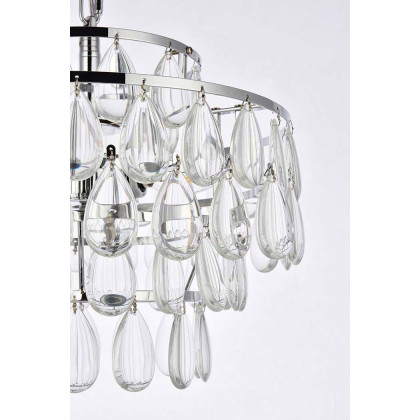 Elegant Pendant Light - Chrome, L 14" (1102D14C)