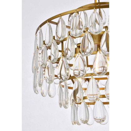 Elegant Pendant Light - Brass, L 16" (1102D16BR)