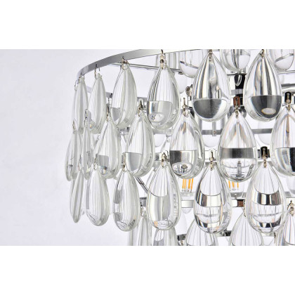 Elegant Pendant Light - Chrome, L 16" (1102D16C)