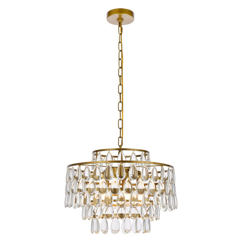 Elegant Pendant Light - Brass, L 18" (1102D18BR)