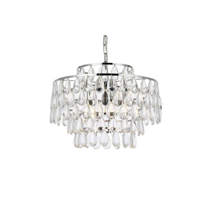 Elegant Pendant Light - Chrome, L 18" (1102D18C)