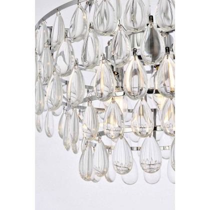 Elegant Pendant Light - Chrome, L 18" (1102D18C)