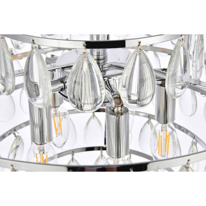 Elegant Pendant Light - Chrome, L 18" (1102D18C)
