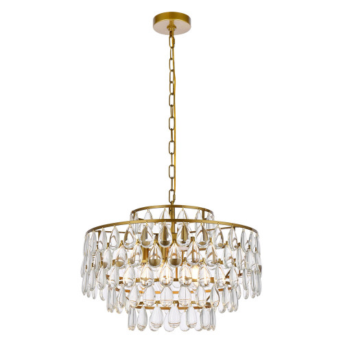 Elegant Pendant Light - Brass, L 20" (1102D20BR)