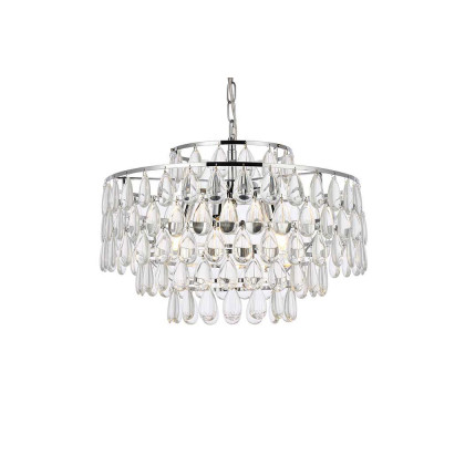 Elegant Pendant Light - Chrome, L 20" (1102D20C)