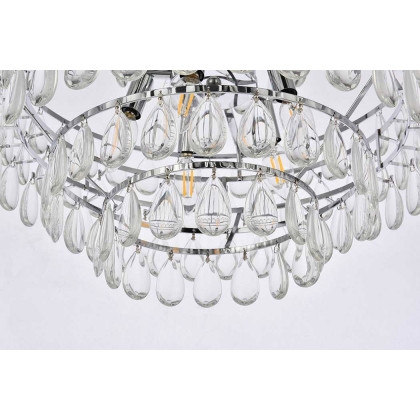 Elegant Pendant Light - Chrome, L 20" (1102D20C)