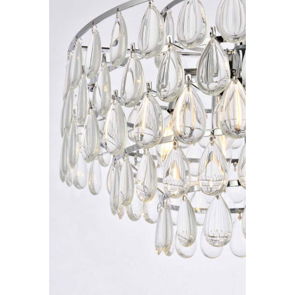Elegant Pendant Light - Chrome, L 20" (1102D20C)