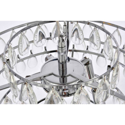 Elegant Pendant Light - Chrome, L 20" (1102D20C)