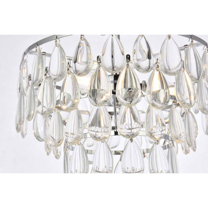 Elegant Flush Mount Light - Chrome, L 14" (1103F14C)