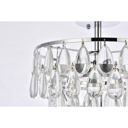 Elegant Flush Mount Light - Chrome, L 14" (1103F14C)