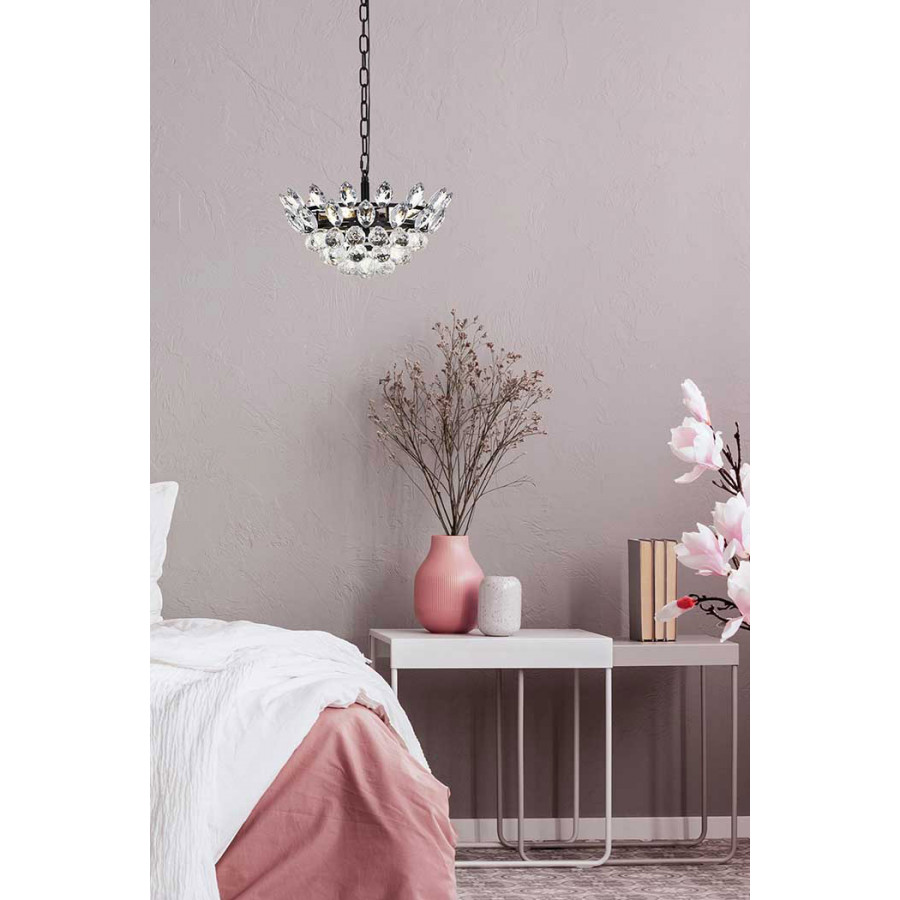 Elegant Pendant Light - Black, L 14" (1104D14BK)