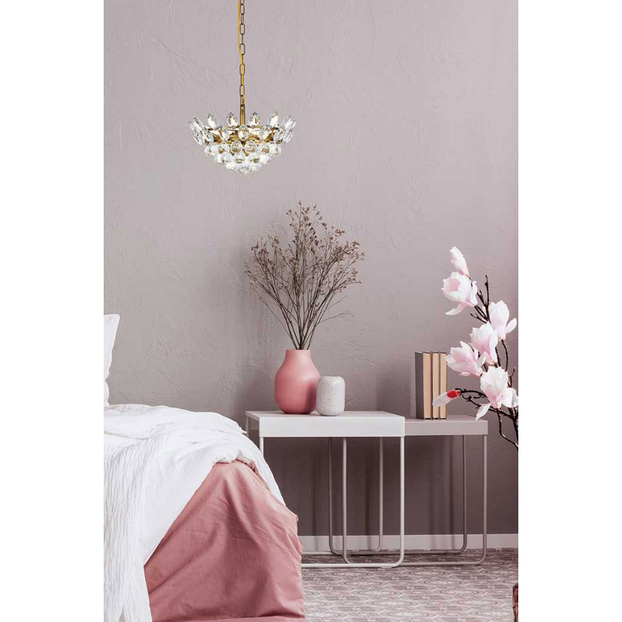 Elegant Pendant Light - Brass, L 14" (1104D14BR)