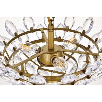 Elegant Pendant Light - Brass, L 14" (1104D14BR)