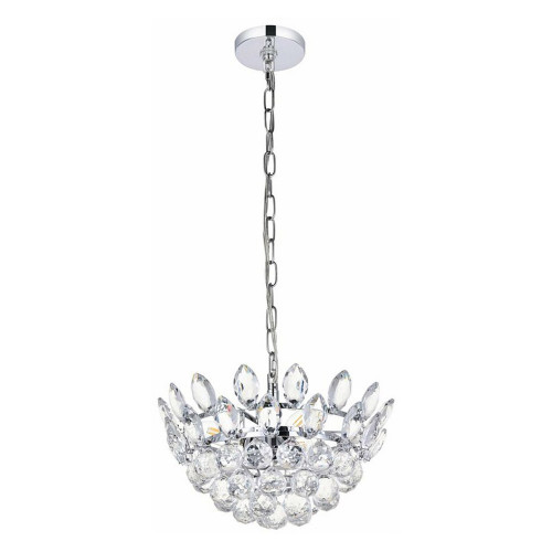 Elegant Pendant Light - Chrome, L 14" (1104D14C)