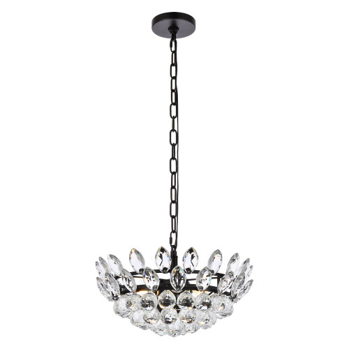 Elegant Pendant Light - Black, L 16" (1104D16BK)
