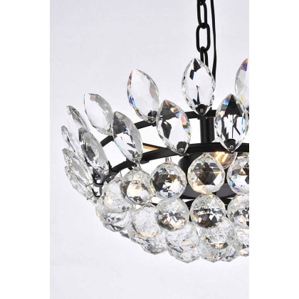 Elegant Pendant Light - Black, L 16" (1104D16BK)